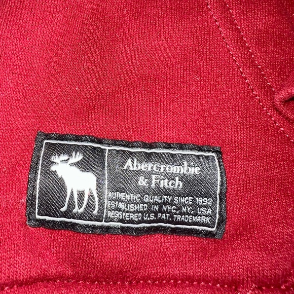 Abercrombie & Fitch Deep Maroon Hoodie 13/14 Large - Picture 2 of 3